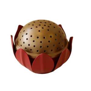 เชิงเทียนโลหะสีดำสไตล์อินเดียที่ทันสมัยสำหรับวางธูปหอมที่ใช้ในบ้านมีกลิ่นหอมสำหรับตกแต่งโต๊ะสีขาวทนทาน - Product Image 5