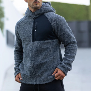 Custom <b>Sherpa</b> <b>Hoodie</b> for <b>Men</b> Winter Polyester/Cotton Soft <b>Fleece</b> Warm Streetwear Style - Product Image 1