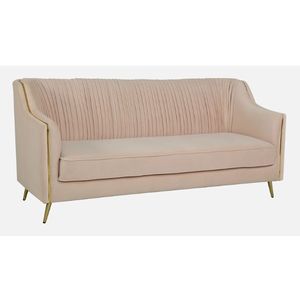 Larenzo elegante sofá Seccional de terciopelo de 3 plazas cómodo hogar sala de estar muebles - Product Image 3