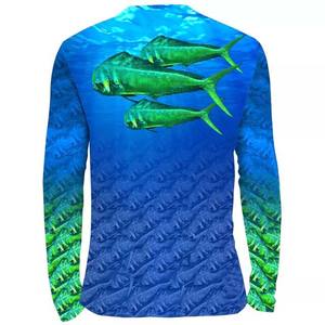 Hombres UPF 50 + manga larga protección solar Rash Guard pesca camisas secado rápido transpirable poliéster con patrón sólido conjuntos de invierno - Product Image 2