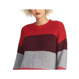 Suéter Casual para Mujer Rachel Roy, Diseño Colorblock, Transpirable, con Logotipo Rosa en la Parte Delantera, Tejido para Otoño e Invierno, Talla Mediana - Product Image 3