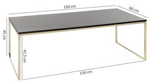 Table rectangulaire en marbre noir pour la décoration du salon, grande table pour le canapé, pièce maîtresse, table très vendue pour la maison - Product Image 6