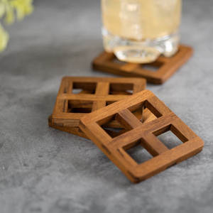 Vente en gros de sous-verres en bois de noyer Look de luxe Nouveau design pour verre et tasse à thé ou café pour la maison et le bureau de l'Inde 2025 - Product Image 4