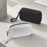 Sac ignifuge en cuir PU avec doublure en fibre de verre et silicone, pochette pour documents imperméable à 3 couches, fermeture éclair résistante au feu, étui de sécurité