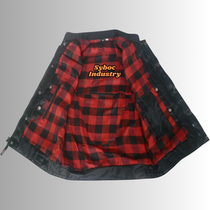 Chaleco de cuero de carreras para hombre, nuevo estilo de camionero, chaleco de motorista de piel de vaca genuina para mujer, Protección corporal extraíble para chaleco para adultos - Product Image 4