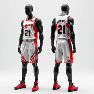 Ropa Deportiva Transpirable, Uniformes de Baloncesto Personalizados, Jersey y Pantalones Cortos Sublimados RTS, de Alta Calidad y Secado Rápido para Hombre - Product Image 2