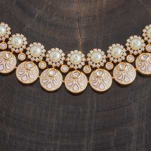 Kundan Necklace 177805 Elegant <b>Wedding</b> <b>Accessory</b> - Product Image 5