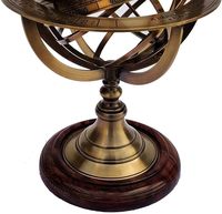 Sphère en laiton de haute qualité fabriquée à la main Globe solide avec une belle finition en laiton antique Fonctionnalités réelles Artisanat en métal