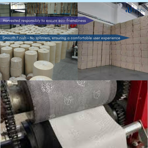Tre M Gấp khăn giấy phân hủy sinh học & bền vững chưa tẩy trắng tre mô nhựa miễn phí bao bì EcoFriendly mô giấy - Product Image 6