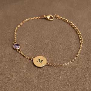 สร้อยข้อเท้าทองคำ18K ประดับอัญมณี925เงินสเตอร์ลิงประดับโดยส่วนตัวดีไซน์เนอร์สลักสร้อยเชื่อมอย่างดีสำหรับเธอ - Product Image 2