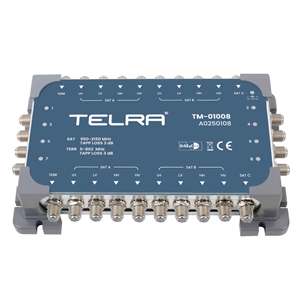 Multiconmutador de satélite Telra DiSEqC 2.0 para receptores de televisión por satélite modelo TM-1008 - Product Image 1