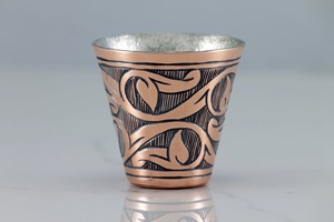 Vaso de chupito de metal de cobre impreso profesionalmente con bueno para el diseño del hígado y el estómago para USO HOTELERO - Product Image 2