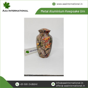 Cenizas humanas de estilo americano de mayor venta de calidad excepcional que mantienen urnas de recuerdo de cremación de aluminio metálico de la India - Product Image 5