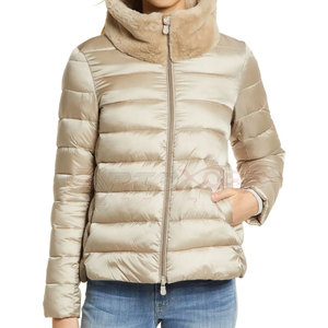 Custom Made Women's Winter Puffer <b>Jacket</b> for Outdoor Sports Breathable <b>Sheep</b> <b>Skin</b> Quilted Street Wear Finished Product - Product Image 5