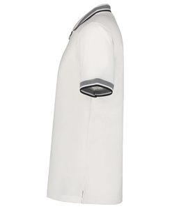 เสื้อโปโลมีซิปลายทางสำหรับผู้ชายสีตัดกัน - Product Image 5