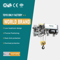 Palans électriques TOYO à poutre simple ou double, 5 tonnes, 10 tonnes, 15 tonnes, 20 tonnes, de style européen, avec télécommande et commande par pendule