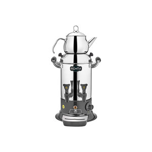 Samovar Maxi Vintage de 16 Litros para Preparar Té, Tetera Doble con Tapa de Acero, Estilo Retro - Product Image 2
