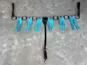 Anillo de metal de calidad superior Headstall Breast Collar Leather Headstall & Breast Collar Set con herramientas florales a precio al por mayor - Product Image 4