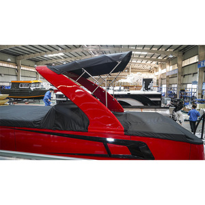 Nouveau <span class=keywords><strong>bateau</strong></span> offshore américain de 24 pieds en fibre de verre en aluminium Lake avec 150 Hp à vendre meilleurs bateaux pontons de luxe pour familles - Product Image 4