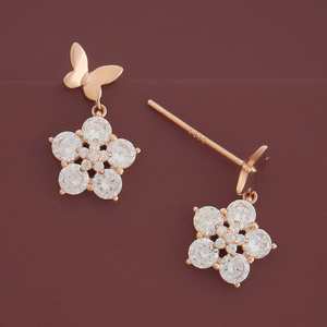 Boucles d'oreilles pendantes en argent 92,5, accessoire de mode 180591 - Product Image 4