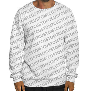 เสื้อสเวตเตอร์ผ้าฟลีซสำหรับผู้ชายขนาดพลัสไซส์ผ้านุ่มใส่สบายพิมพ์ลายพิมพ์ซับลิเมชันโลโก้แบบกำหนดเองสำหรับหน้าร้อน - Product Image 1