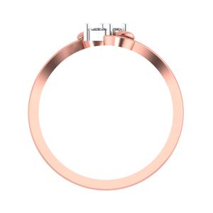 แหวนหมั้นเพชรชุบทอง14K คุณภาพสูงประกายดีที่สุดได้รับการรับรอง IGI เหมาะสำหรับงานครบรอบ - Product Image 2