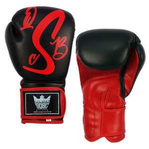 Venta al por mayor de guantes de boxeo de cuero PU logotipos personalizados profesionales 12oz 14oz para boxeo Muay Thai - Product Image 1