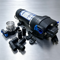 Pompe à eau électrique Mambaflo FL-33 110V AC 3.3GPM, pompe à membrane sous pression 35PSI pour système de nettoyage de bateaux marins