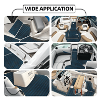 Tapis de terrasse de bateau en mousse EVA anti-UV de haute qualité Installation de clic moderne pour une utilisation en extérieur-Fournitures marines pour bateaux Jet Skis