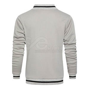 ชุดวอร์มสีพื้นสำหรับผู้ชายชุดวอร์มผ้าฝ้ายโพลีเอสเตอร์ทรงสลิมฟิตสำหรับผู้ชาย - Product Image 5