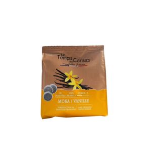 Capsules de café aromatisées à la vanille compatibles avec Senseo – Pack de 16 capsules par Le Temps des Cerises, certifiées IFS - Product Image 1