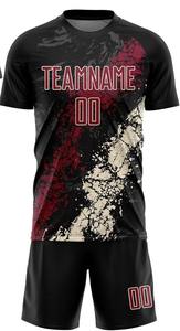 Vente en gros Uniforme de maillot de football col en V durable pour hommes Kit de football en polyester par sublimation pour conceptions personnalisées - Product Image 5