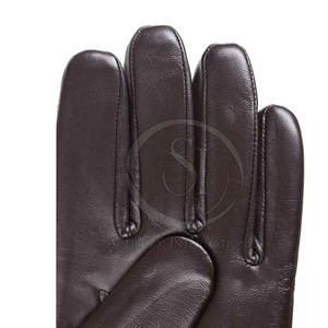 Gants en cuir durables à doigts entiers - Gants d'hiver décontractés pour l'extérieur, compatibles avec les écrans tactiles, respirants, légers, protection des mains - Product Image 4