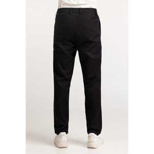 Pantalones Chinos Oxford 100% Algodón, Color Negro, Estilo Formal de Negocios, con Decoración de Cremallera, Talla XL, Color Lavado - Product Image 3