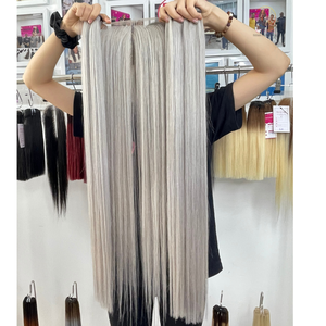 Paquetes de cabello humano recto de hueso dibujado doble de pelo crudo virgen Remy vietnamita con pelucas con cierre de encaje precio al por mayor barato - Product Image 3