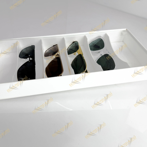 Plateau d'affichage de compteur optique en acrylique pour lunettes de soleil Design de magasin et présentoir de lunettes - Product Image 1