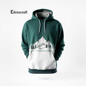 Pull à capuche d'hiver décontracté pour hommes respectueux de l'environnement personnalisable durable mélange de coton confortable chaud léger tissu doux - Product Image 2