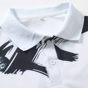 2025 última camiseta de Polo de Golf para hombre de alta calidad de manga corta de algodón Casual cuello de talla grande patrón sólido al por mayor - Product Image 3