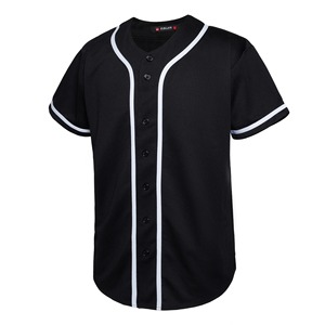 Camiseta de Béisbol de Alta Calidad para Hombre, Camisas con Botones, Manga Corta, Estilo Hipster, Hip Hop, Uniformes Deportivos - Product Image 4