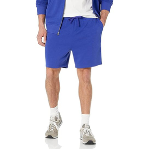 Shorts de sport décontractés en molleton pour hommes, 100% coton, taille mi-élastique, respirant, écologique, séchage rapide, confort d'entraînement, durable - Product Image 3