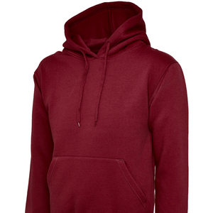 Sudaderas con capucha de invierno sólidas de algodón 100% para hombre, Sudadera con capucha de manga larga con cremallera y bolsillo con cremallera - Product Image 1