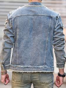 Veste en jean personnalisable de haute qualité pour hommes avec 100% coton respirant en gros veste en jean confortable pour hommes - Product Image 5