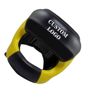 Protège-tête d'entraînement professionnel personnalisé de haute qualité en cuir véritable nouveau Design équipement de sécurité pour la boxe - Product Image 2