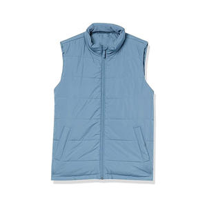 Bolsillo con cremallera Chaleco de invierno algodón chaqueta sin mangas personalizado hombres puffer chaleco logo - Product Image 4