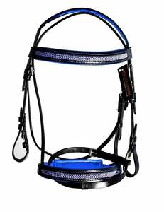 Nouveau confort de bride en cuir anatomique de qualité supérieure entièrement rembourré avec des rênes en cuir - Product Image 5