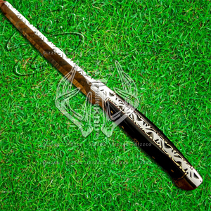 Cuchillo de Cocina Profesional Personalizado de Acero D2, Cuchillo de Carnicero de Alta Calidad, Ecológico, con Funda de Cuero de Cuerno de Toro Cómoda y Personalizada - Product Image 4