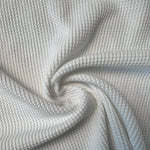 Cotton Waffle Weft Knitted Plain Dyed Breathable Medium <b>Weight</b> Thermal <b>Fabric</b> - Product Image 4