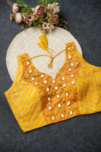 Algodón mágico de moda con fabricante y proveedor de blusa de trabajo de Gota Patti y Cowrie de Surat a la tarifa más baja - Product Image 6