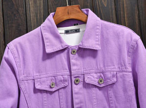 Autumn Fashion <b>Denim</b> <b>Jacket</b> Plain <b>Mens</b> <b>Denim</b> <b>Jacket</b> <b>Denim</b> Shell Regular Clothing - Product Image 5