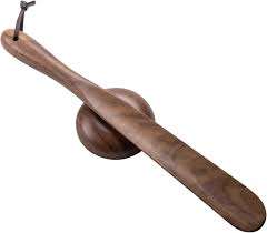 Natural Wooden <b>Shoe</b> Horn Shiny <b>Polished</b> Long Handle Wood Shoehorn for <b>Shoe</b> Helper Men Women Custom Design By HAND MADE CRAAFT - Product Image 2